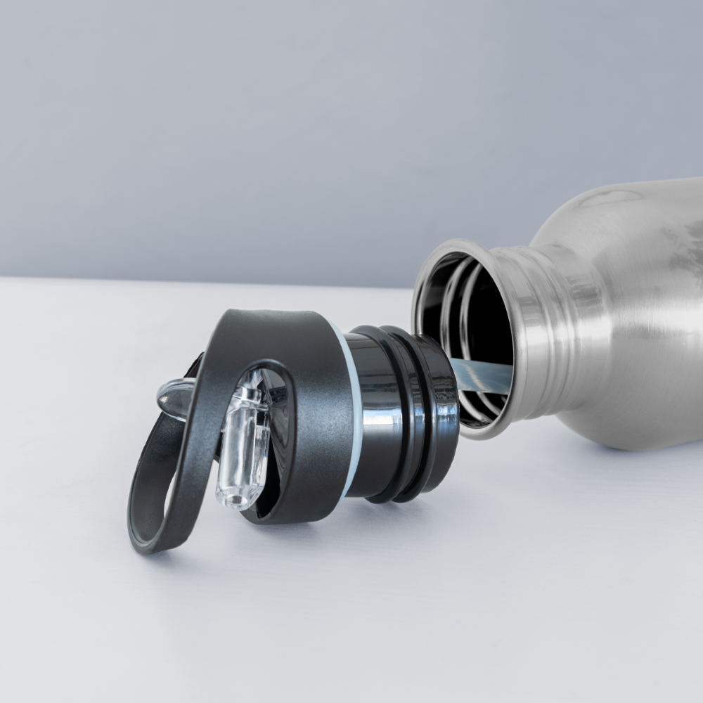 Gourde en stainless - argent clair